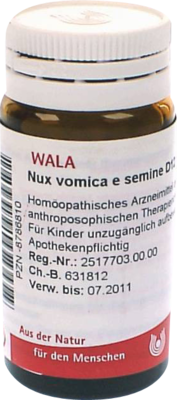 NUX VOMICA E semine D 12 Globuli 20 g von WALA Heilmittel GmbH