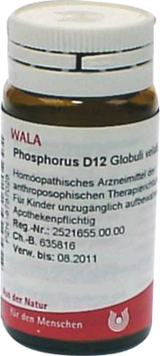 PHOSPHORUS D 12 Globuli 20 g von WALA Heilmittel GmbH