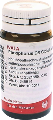 PHOSPHORUS D 8 Globuli 20 g von WALA Heilmittel GmbH
