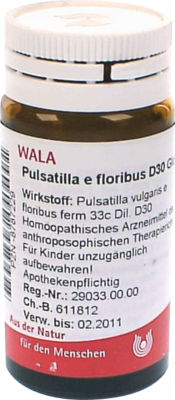 PULSATILLA E floribus D 30 Globuli 20 g von WALA Heilmittel GmbH