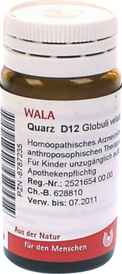 QUARZ D 12 Globuli 20 g von WALA Heilmittel GmbH