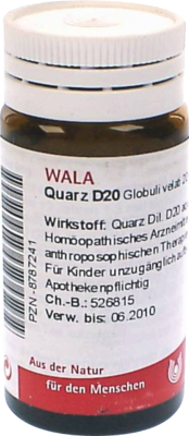QUARZ D 20 Globuli 20 g von WALA Heilmittel GmbH