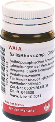 SALIX/RHUS comp.Globuli 20 g von WALA Heilmittel GmbH