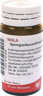 SPONGIA/AURUM/Pulsatilla comp.Globuli 20 g von WALA Heilmittel GmbH