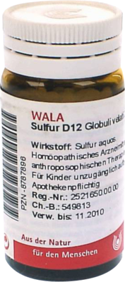 SULFUR D 12 Globuli 20 g von WALA Heilmittel GmbH