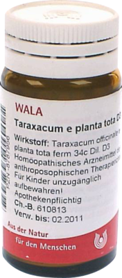 TARAXACUM E plant.tota D 3 Globuli 20 g von WALA Heilmittel GmbH