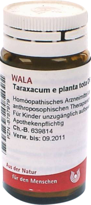 TARAXACUM E plant.tota D 6 Globuli 20 g von WALA Heilmittel GmbH