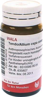 TENDO/ALLIUM cepa comp.Globuli 20 g von WALA Heilmittel GmbH