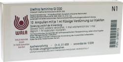 URETHRA feminina GL D 30 Ampullen 10X1 ml von WALA Heilmittel GmbH