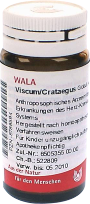 VISCUM CRATAEGUS Globuli 20 g von WALA Heilmittel GmbH
