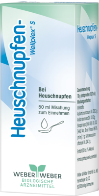 HEUSCHNUPFEN Weliplex S Mischung 50 ml von WEBER & WEBER GmbH