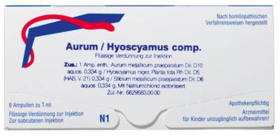 AURUM/HYOSCYAMUS comp.Ampullen 8X1 ml von WELEDA AG