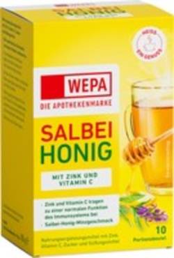 APODAY hei�er Salbei+Honig+Vit.C+Zink Pulver 10X10 g von WEPA Apothekenbedarf GmbH & Co KG