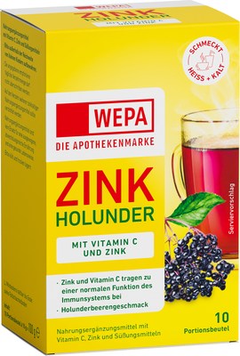 WEPA Zink Holunder+Vit.C+Zink Pulver 10X10 g von WEPA Apothekenbedarf GmbH & Co KG