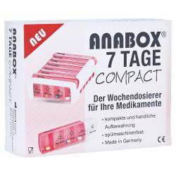 "ANABOX Compact 7 Tage Wochendosierer pink/weiß 1 Stück" von "WEPA Apothekenbedarf GmbH & Co. KG"