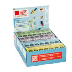 WEPA 1x7 Wochenbox farbig sortiert pastell von WEPA Apothekenbedarf GmbH & Co. KG