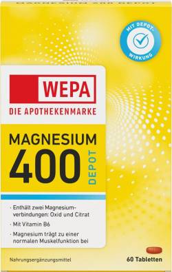 WEPA MAGNESIUM 400 DEPOT Tabletten von WEPA Apothekenbedarf GmbH & Co. KG
