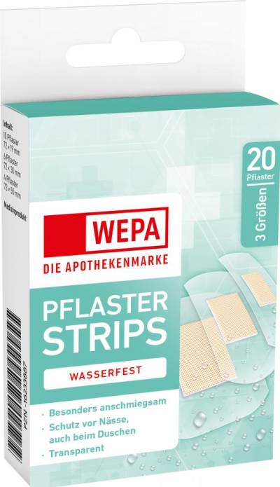 WEPA PFLASTER STRIPS WASSERFEST 3 Größen von WEPA Apothekenbedarf GmbH & Co. KG