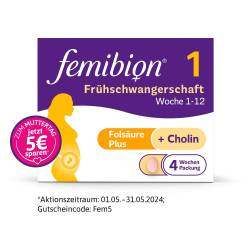 "FEMIBION 1 Frühschwangerschaft Tabletten 28 Stück" von "WICK Pharma - Zweigniederlassung der Procter & Gamble GmbH"