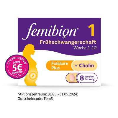 "FEMIBION 1 Frühschwangerschaft Tabletten 56 Stück" von "WICK Pharma - Zweigniederlassung der Procter & Gamble GmbH"