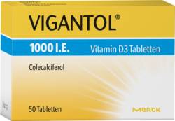 VIGANTOL 1.000 I.E. Vitamin D3 Tabletten 50 St von WICK Pharma - Zweigniederlassung der Procter & Gamble GmbH