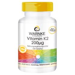 VITAMIN K2 200 myg Tabletten 100 St Tabletten von Warnke Vitalstoffe GmbH