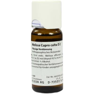 MELISSA CUPRO culta D 2 Dilution 50 ml Dilution von Weleda AG