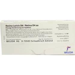 WELEDA RESINA LARICIS D 6/Retina D 4 aa Ampullen von Weleda AG