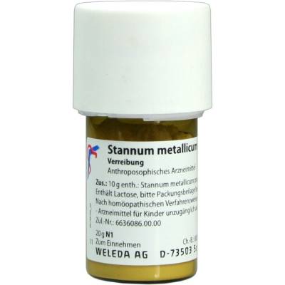 STANNUM METALLICUM praeparatum D 8 Trituration 20 g Trituration von Weleda AG