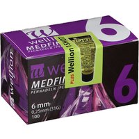 Wellion Medfine Plus Pennadeln 6 mm von Wellion