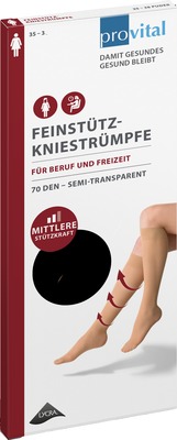 PROVITAL 70den Stützkniestrümpfe Gr.35-38 schwarz von Wellneuss GmbH & Co. KG