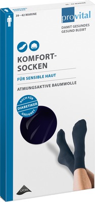 PROVITAL Komfortsocken men Gr.39-42 schwarz von Wellneuss GmbH & Co. KG