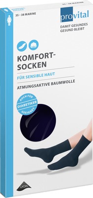 PROVITAL Komfortsocken women Gr.39-42 marine von Wellneuss GmbH & Co. KG