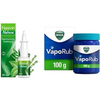 Nasivin Natura Nasenspray 20 ml + Wick VapoRub ErkÃ¤ltungssalbe 1 von Wick
