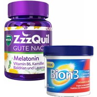 Wick ZzzQuil Gute Nacht mit Melatonin + Bion® 3 Immun von Wick