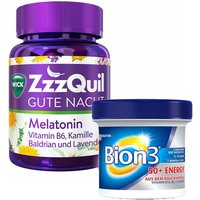 Wick ZzzQuil Gute Nacht mit Melatonin + Bion® 50+ Energy von Wick