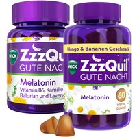 Wick ZzzQuil Gute Nacht mit Melatonin Mango-Banane + Wick ZzzQuil Gute Nacht mit Melatonin von Wick