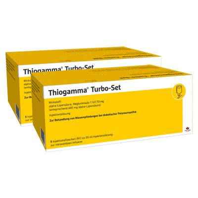 "THIOGAMMA Turbo Set Injektionsflaschen 2x5x50 Milliliter" von "Wörwag Pharma GmbH & Co. KG"