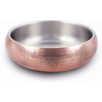 Wolters Diner Steel Hundenapf 0,75 l Kupfer gehämmert von Wolters