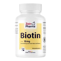 BIOTIN 10 mg Kapseln hochdosiert 120 St Kapseln von Zein Pharma - Germany GmbH