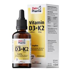 VITAMIN D3+K2 MK-7 Tropfen hochdosiert 25 ml Tropfen zum Einnehmen von Zein Pharma - Germany GmbH
