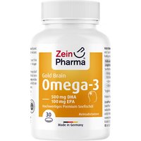 Omega-3 Gold Gehirn Dha 500mg/epa 100mg Softgelkap von Zein Pharma
