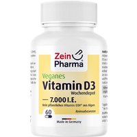 Vegane Vitamin D3 7000 I.e. Wochendepot Kapseln von Zein Pharma