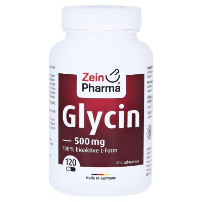 "GLYCIN 500 mg in veg.HPMC Kapseln ZeinPharma 120 Stück" von "ZeinPharma Germany GmbH"