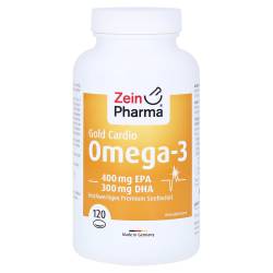 "Omega-3 Gold Herz DHA 300 mg/EPA 400 mg Softgelkapseln 120 Stück" von "ZeinPharma Germany GmbH"