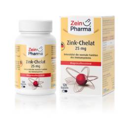 ZINK CHELAT 25 mg in magensaftresist.veg.Kaps. 120 St von ZeinPharma Germany GmbH