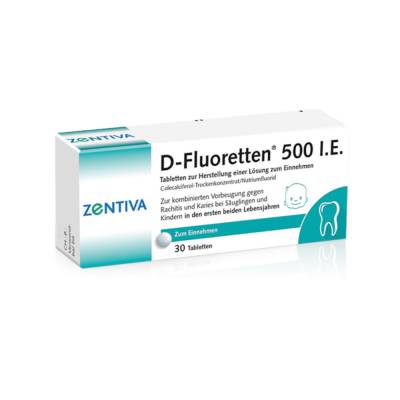 D-Fluoretten 500 I.E von Zentiva Pharma GmbH