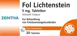 FOL Lichtenstein 5 mg Tabletten 20 St von Zentiva Pharma GmbH