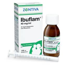 "Ibuflam 40mg/ml Suspension zum Einnehmen 100 Milliliter" von "Zentiva Pharma GmbH"