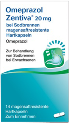 OMEPRAZOL Zentiva 20 mg bei Sodbrennen 14 St von Zentiva Pharma GmbH